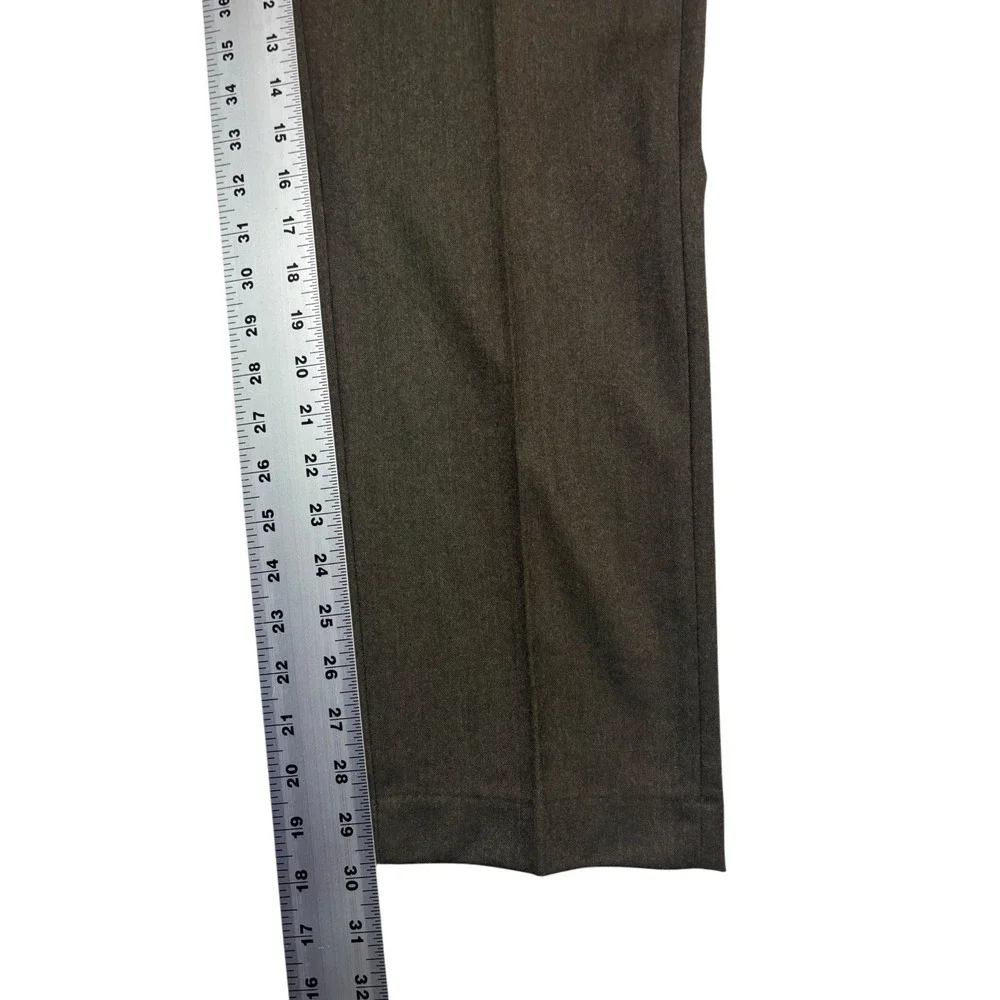 NEW Banana Republic 32x30 Olive Italian Flannel Wool Pants Perfect Trousers